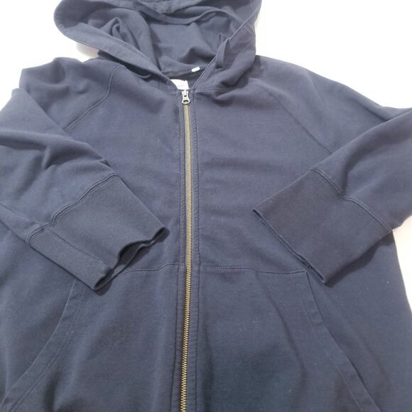 Dylan by True Grit Black Full Zip Hoodie Jacket Sweater - Picture 12 of 13